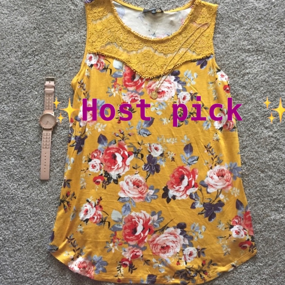 🌼Floral top🌱💛 - Picture 2 of 5